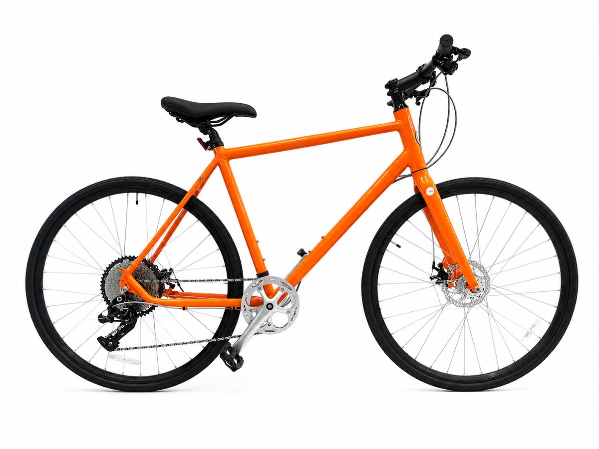 Roll:Mate Orange Hybrid Bicycle 11 Speed Lightweight Alloy Frame