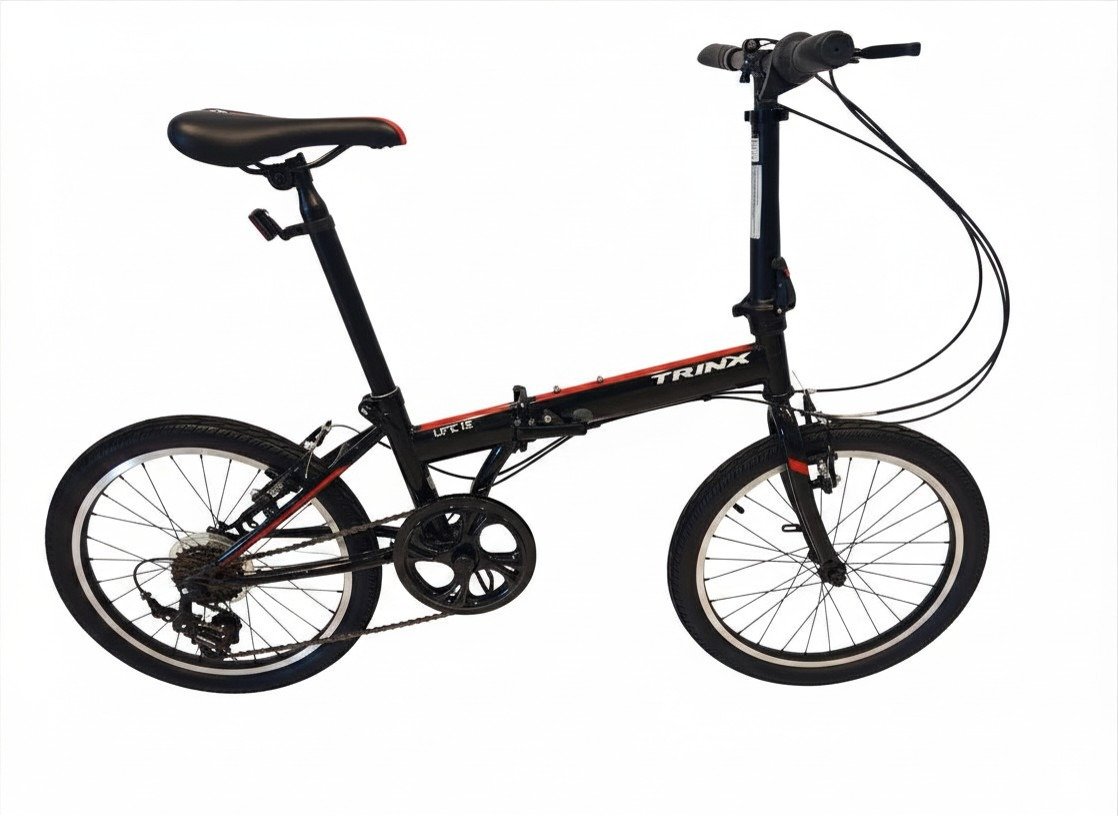 Trinx LIFE 1.5 Folding Bicycle Black & Red